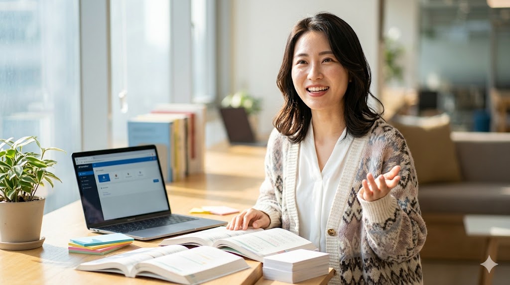 韓国語のヘヨ体（アヨ体・オヨ体）で「〜ですか？」と質問する際、イントネーションを上げて発音する日本人女性