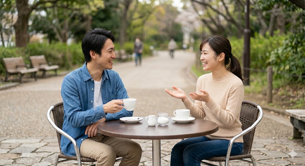 韓国語学習の成果を活かして楽しく交流する様子