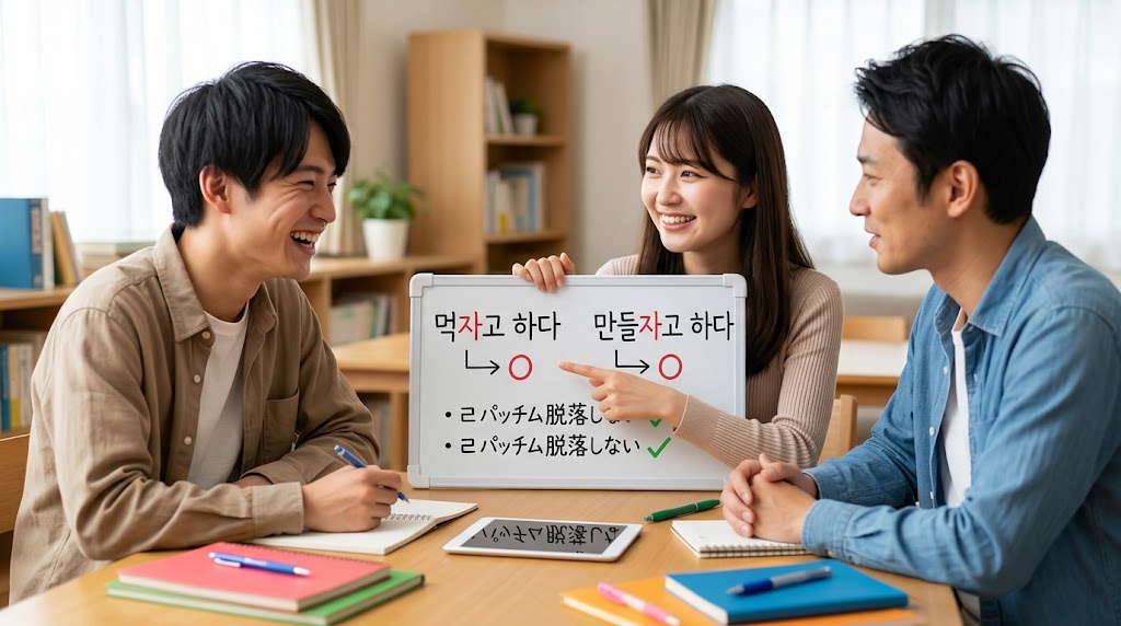 パッチム有無による活用