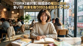 【TOPIK1級対策】韓国語の曜日と日付の言い方！約束を取り付ける会話ダイアログ