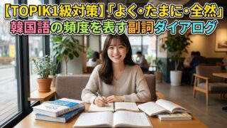 【TOPIK1級対策】「よく・たまに・全然」韓国語の頻度を表す副詞ダイアログ