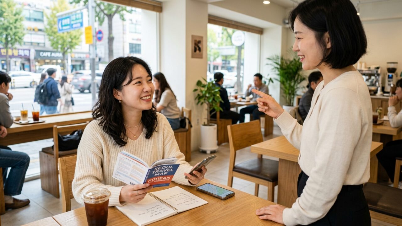 Asking How to Do in Korean TOPIK Dialogue