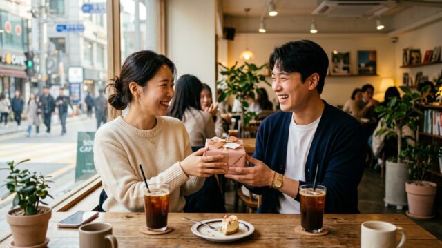 Korean congratulations and celebration dialogue for TOPIK level 1