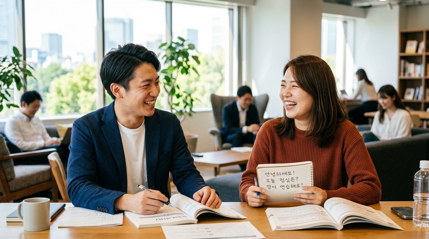 TOPIK1級の韓国語で状態変化を伝える会話