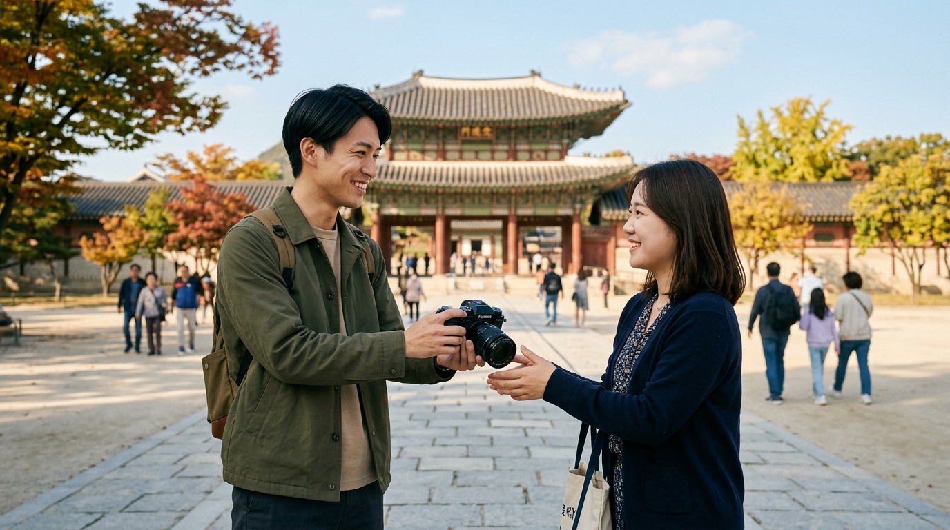 TOPIK1級の韓国語でお願いを伝える会話