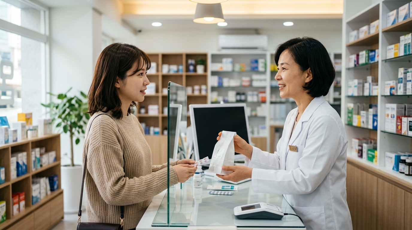 薬局と欠席連絡の実践会話ダイアログ