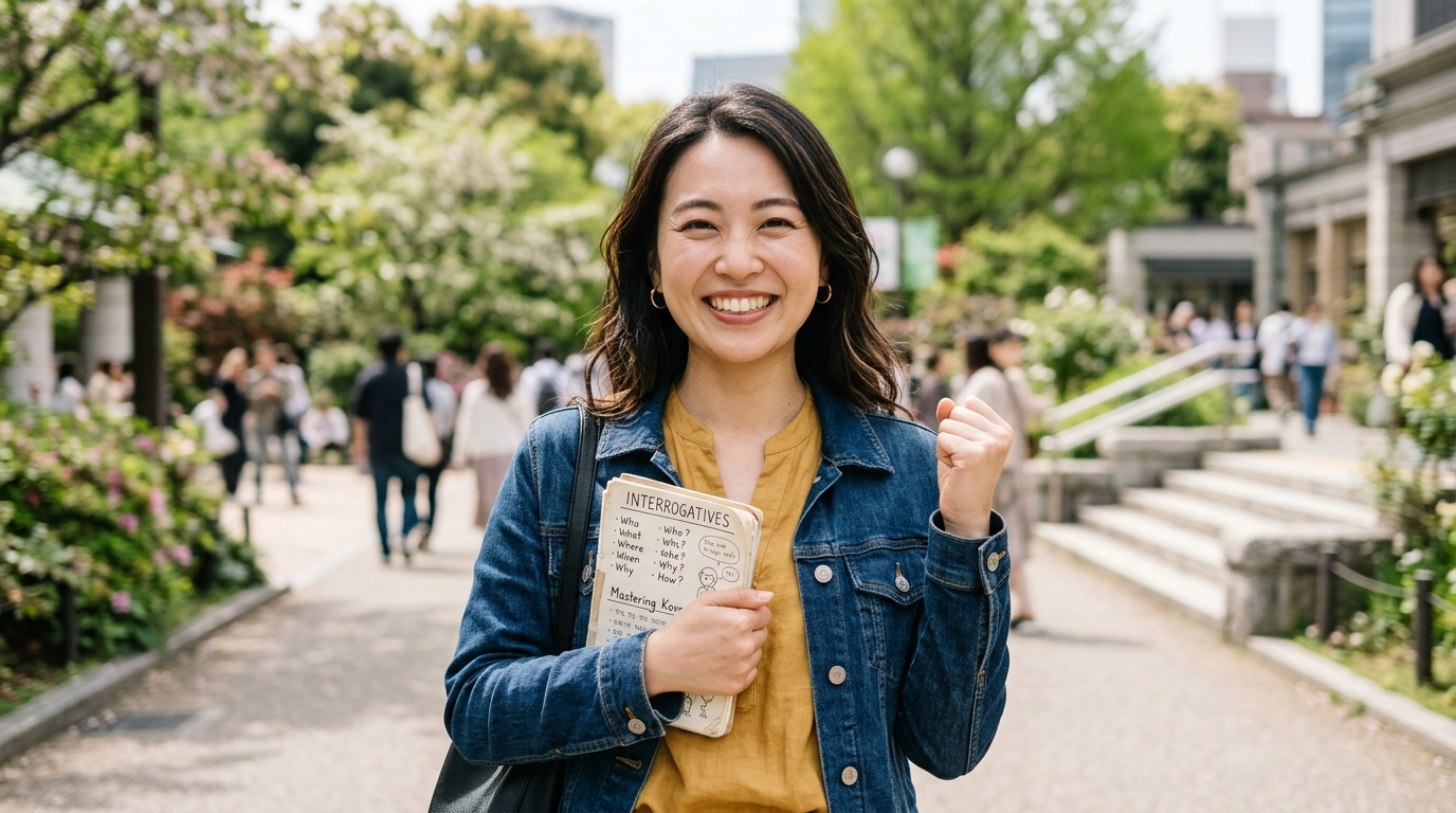 TOPIK1級の韓国語疑問詞、誰やいつ等のまとめ