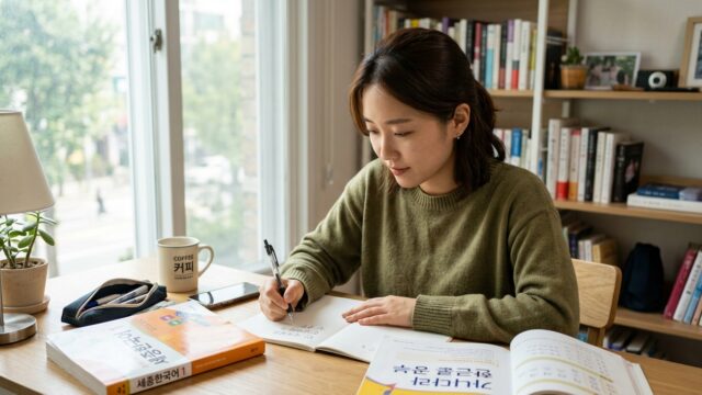 【TOPIK1級対策】韓国語で順序を伝える！「〜の前に・〜の後に」の会話