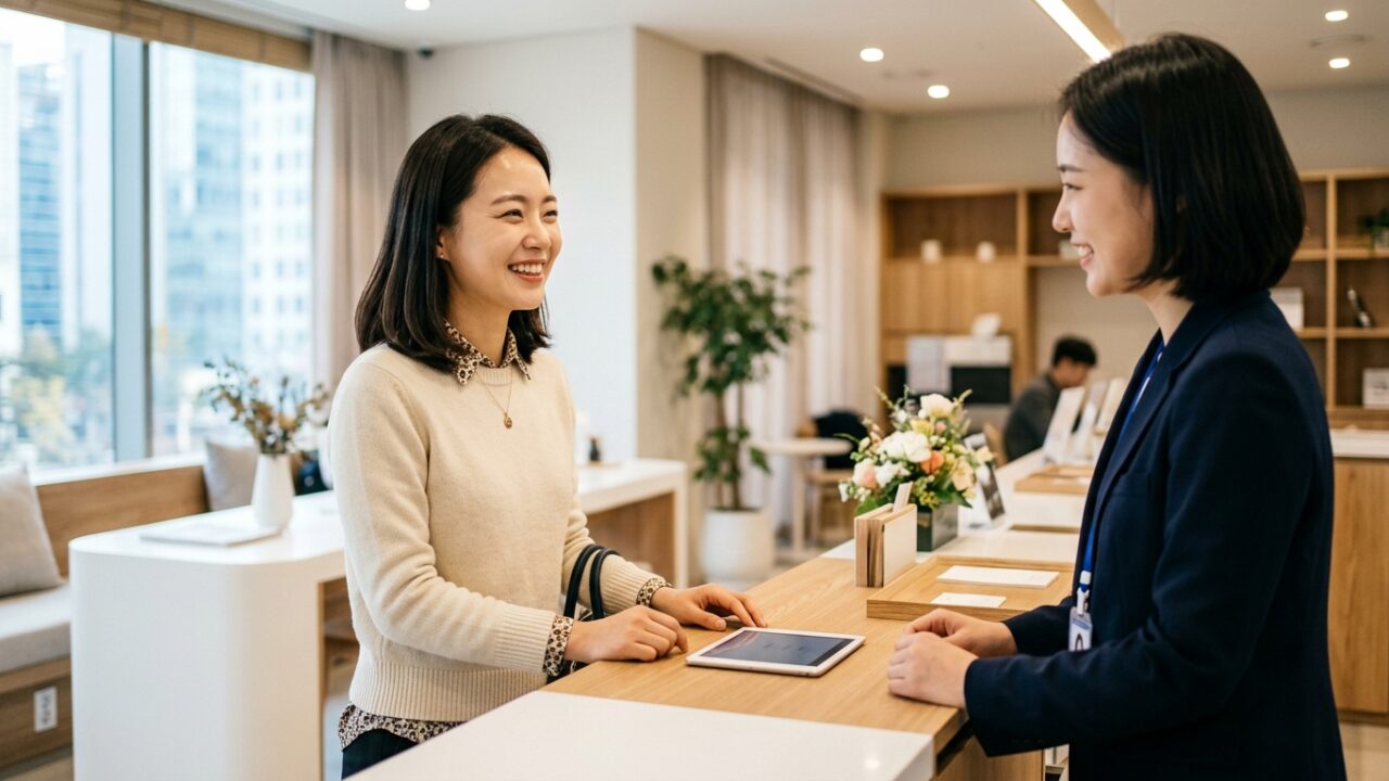 【TOPIK1級対策】韓国の郵便局・銀行での会話！荷物を送る・両替する