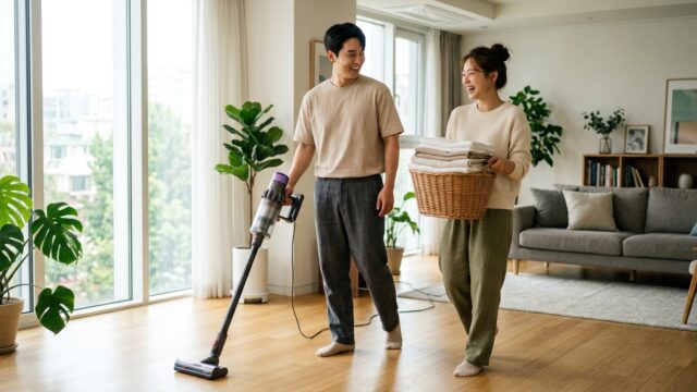 【TOPIK1級対策】韓国語で家事を表現！掃除・洗濯・料理の日常会話